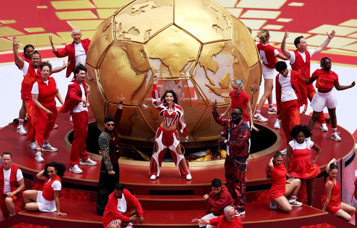 PopQueensStans's tweet photo. Pop Girlies: Best performers at the 2026 FIFA World Cup opening ceremony:

1. Nora Fatehi, Vegedream &amp; Sanjoy 

2. Elyanna  &amp; Jessie Reyes 

3. LISA, Anitta &amp; Rema 

4. Shakira &amp; Burna Boy https://t.co/hJn9vN0CkV