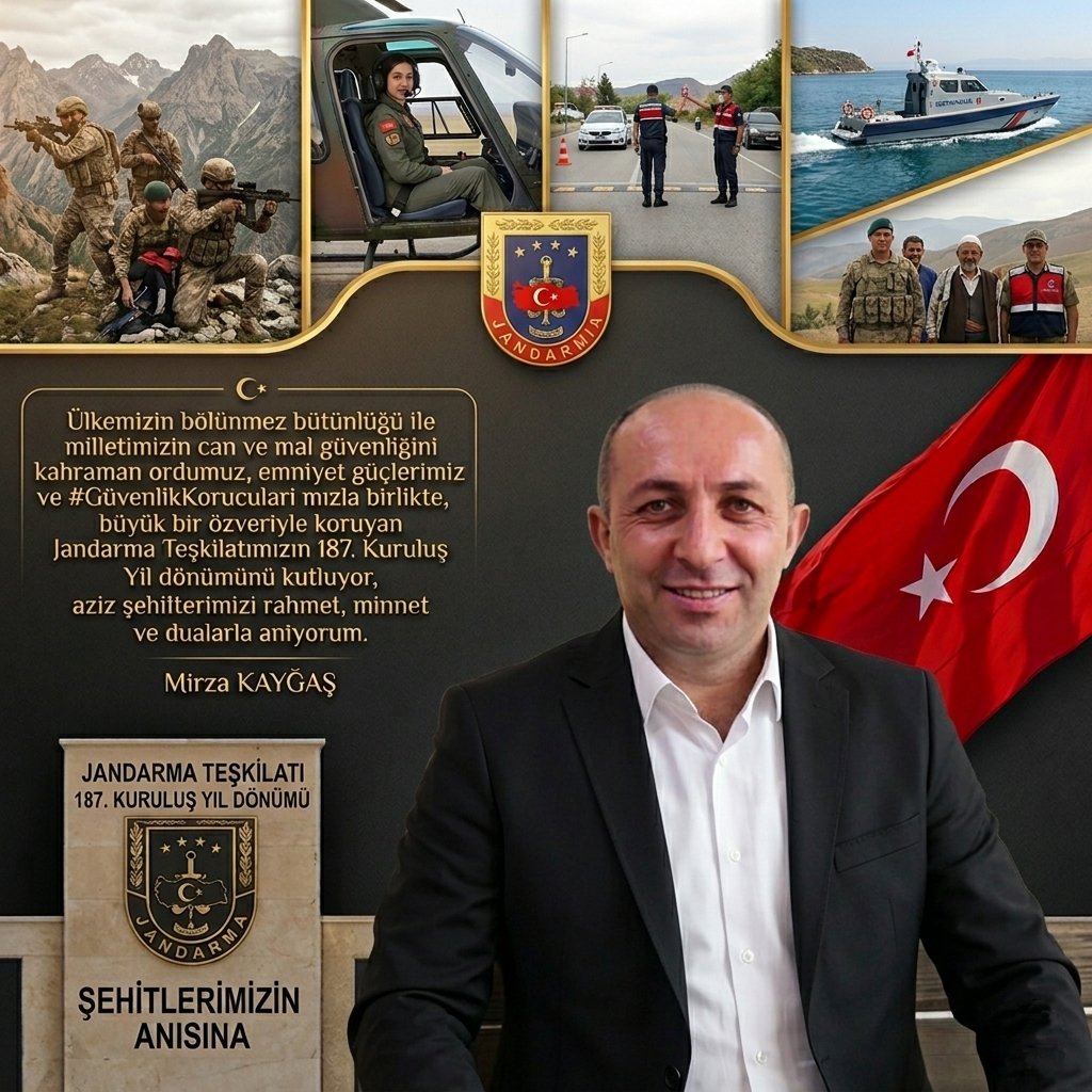 MirzaKaygas's tweet photo. Ülkemizin bölünmez bütünlüğü ile milletimizin can ve mal güvenliğini kahraman ordumuz, emniyet güçlerimiz ve #GüvenlikKorucuları'mızla birlikte, büyük bir özveriyle koruyan @jandarma Teşkilatımızın 187. Kuruluş Yıl dönümünü kutluyor, aziz şehitlerimizi rahmetle anıyorum..🇹🇷🇹🇷 https://t.co/xNNKNb6wLy