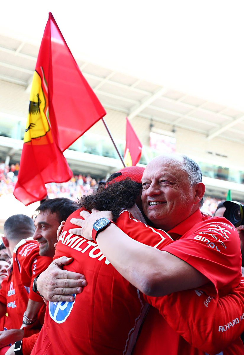 fiagirly's tweet photo. THANK YOU FRED! 😭❤️ Thank you for believing in Lewis when others said he was hitting his shelf life. Thank you for listening to his feedback and trusting his development path. Thank you for pushing for the changes he asked for and for uplifting him. We’ve done it! Forza Ferrari!!