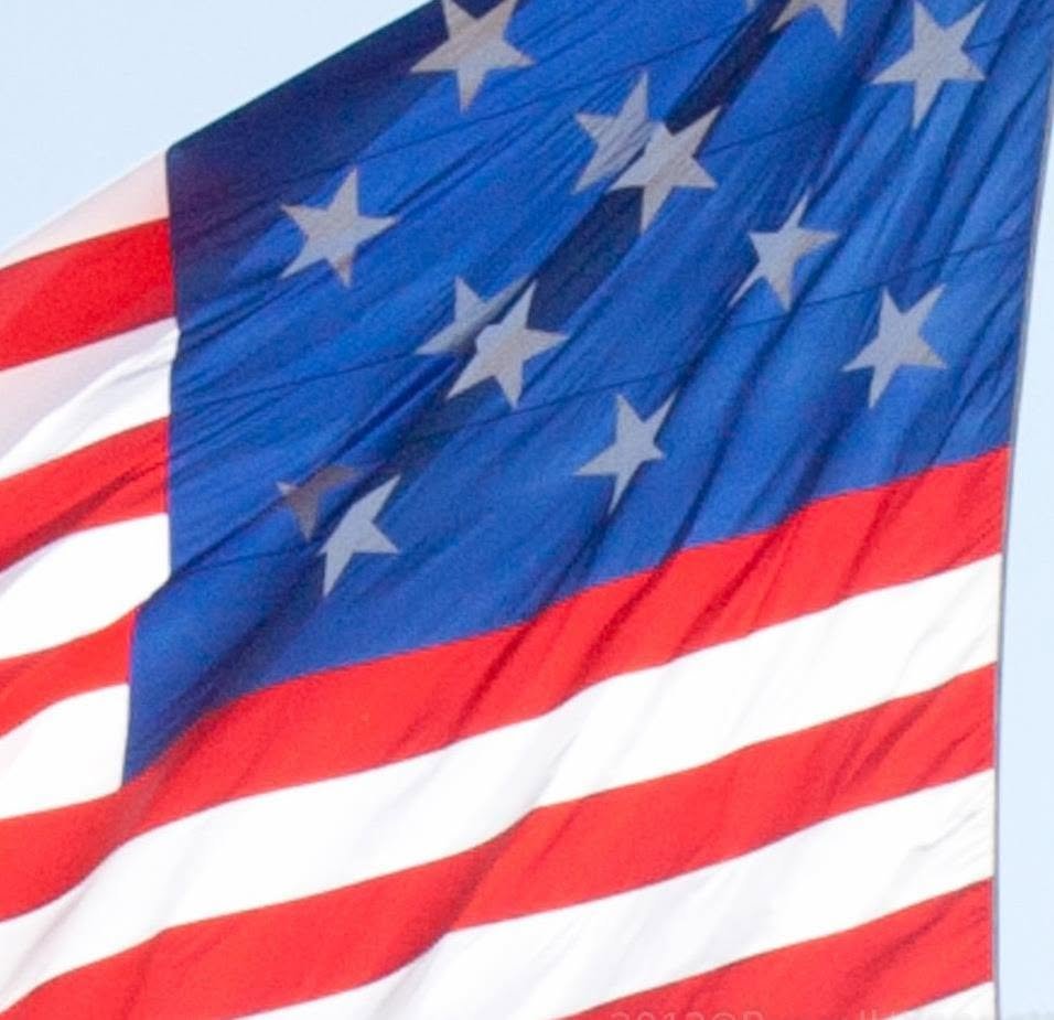 RusselJBennett's tweet photo. Fort McHenry Flag (of the Star Spangled Banner)

The Continental Congress adopted our official flag on 14 JUN 1777.
Describing the new flag, the Congress wrote, “White signifies Purity and Innocence; Red, Hardiness, and Valor; Blue signifies Vigilance, Perseverance, and Justice. https://t.co/LzWUiATSJ7