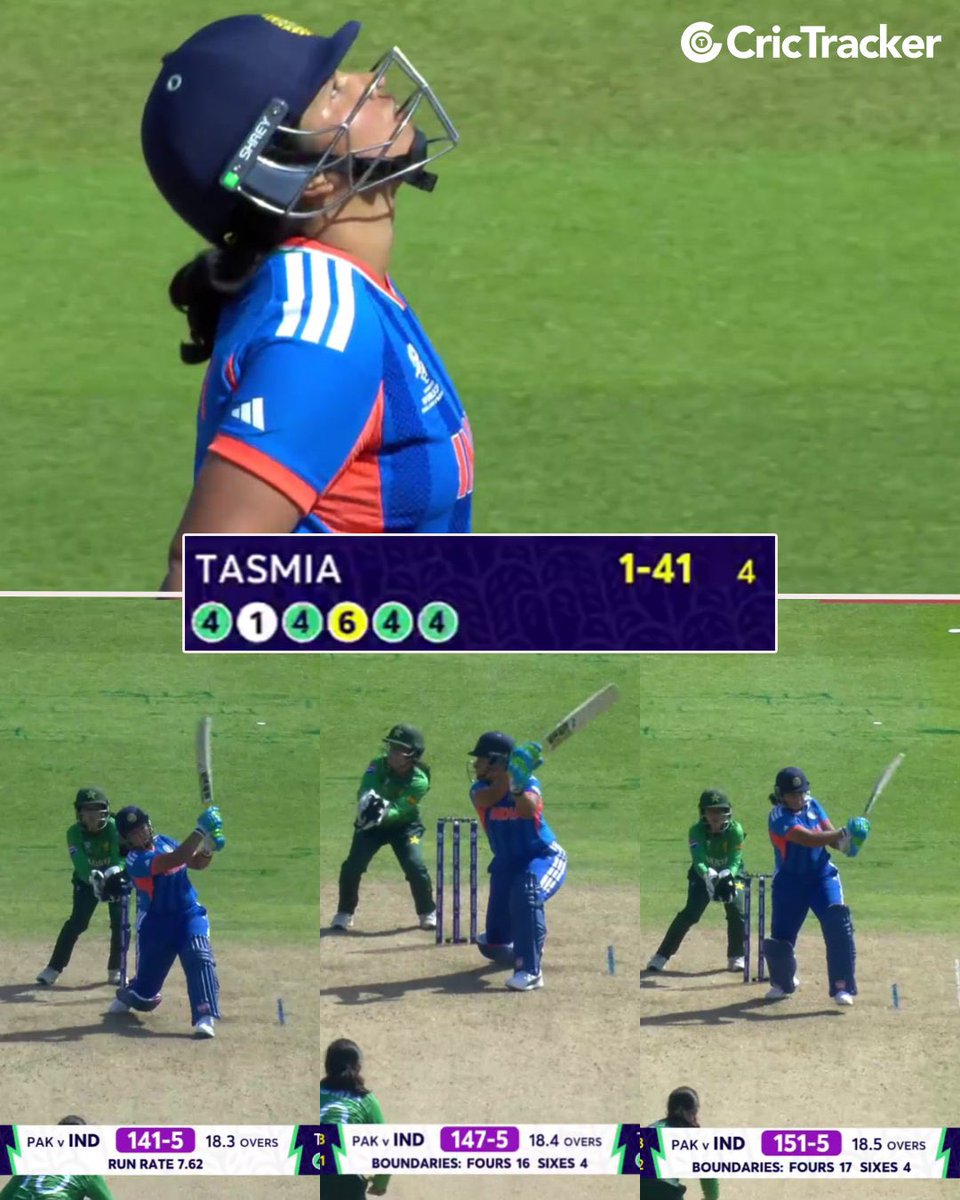 rameshwar2356's tweet photo. 𝐑𝐢𝐜𝐡𝐚 𝐆𝐡𝐨𝐬𝐡 𝐢𝐬 𝐢𝐧 𝐛𝐞𝐚𝐬𝐭 𝐦𝐨𝐝𝐞! 🔥

23 runs come off the 19th over as Richa unleashes a brutal assault on the Pakistan bowlers.

Exactly the finish India were looking for. 🇮🇳💥

📸: JioStar I #INDvsPAK https://t.co/zokW9Fa2h4