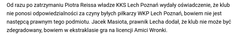 _marcinho19's tweet photo. @RGoczal @_Ekstraklasa_ Wronieckie chujki nawet w sprawie Piotra R. broniły się tym, że nie są już Lechem tylko Amiką https://t.co/xAorFHKOwC