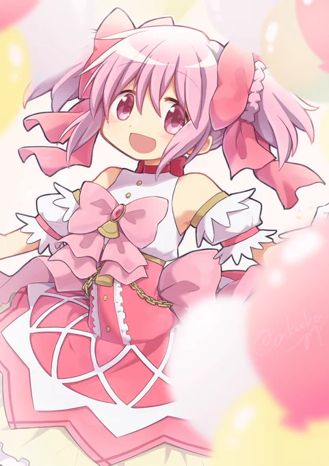 ちょいと前にポストしたラフまどかちゃん、清書しました