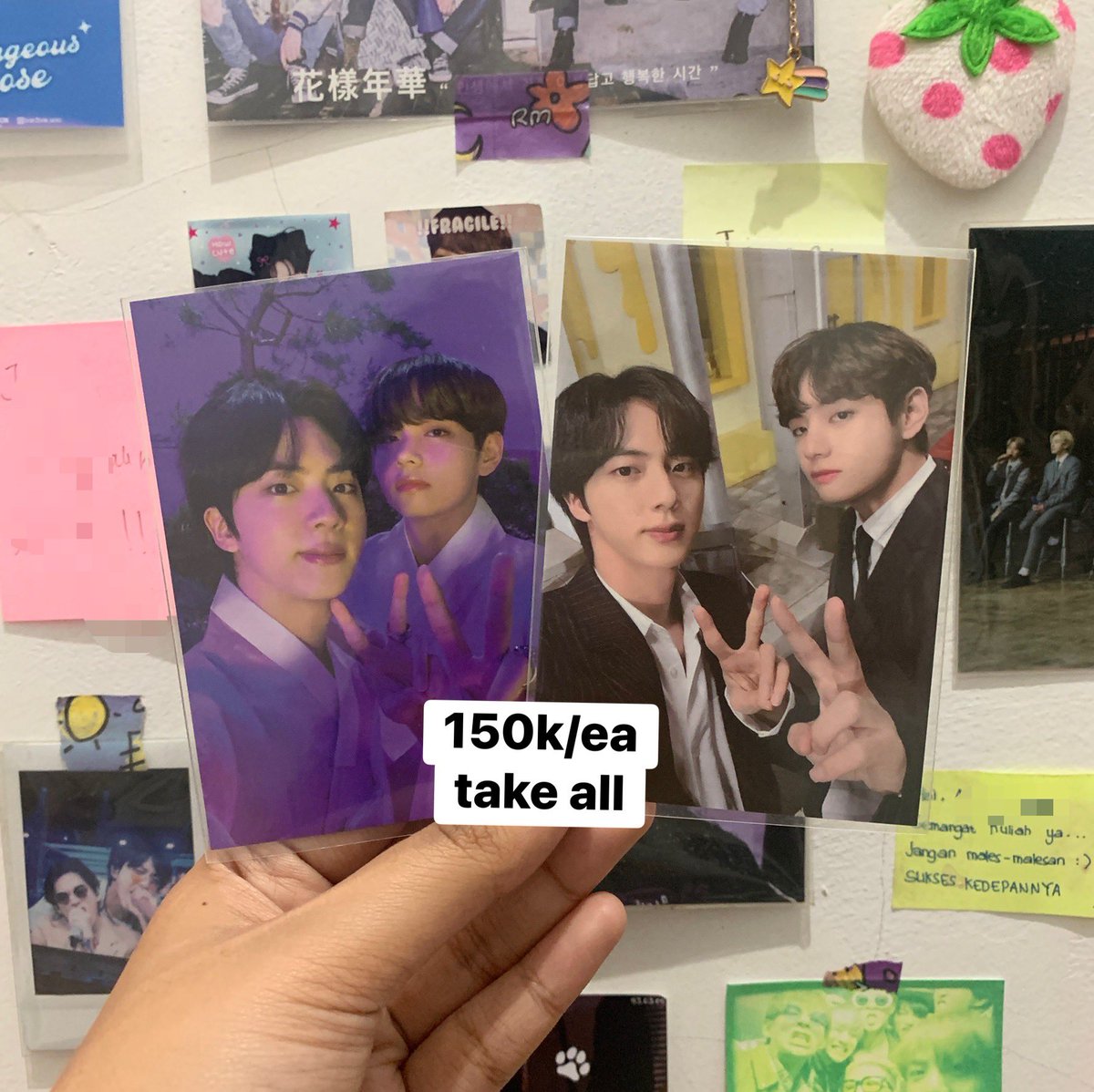 tjvsha's tweet photo. WTS LFB 

dom jateng
excl. pack &amp; adm 9.5% + 1.250
keep event with dp
Bisa freeong shopee
WW BUYERS WITH INA ADDRESS 

tag. bts bangtan ina pc jin pocas v taehyung taejin pc dalmajung ring hoodie ptd rare limiteed การ์ดบังทัน ตลาดนัดบังทัน bts小卡 pasar ph #wtsbts https://t.co/rDhx6Tfich