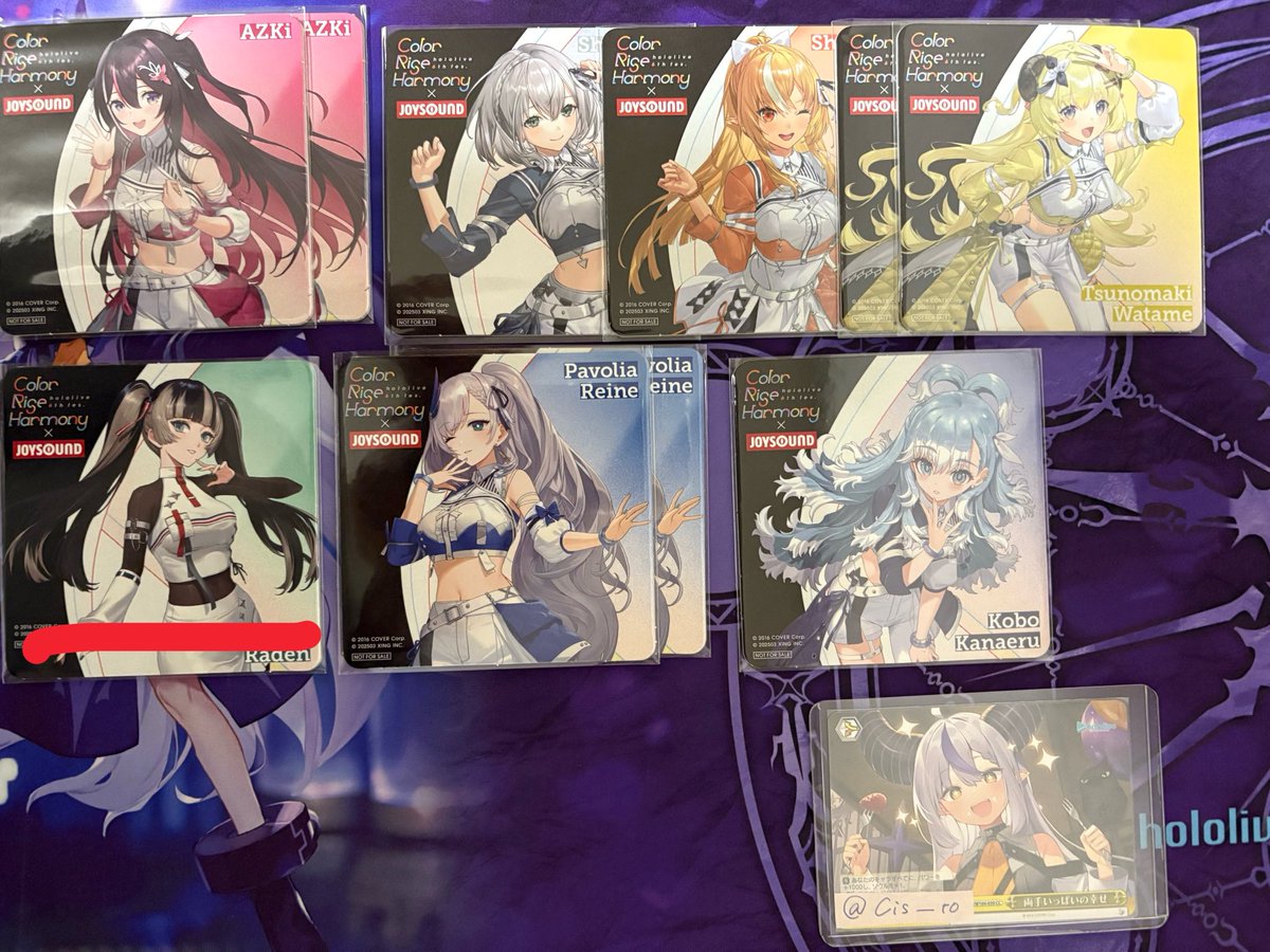 cis__to's tweet photo. @no_TL
【交換】ホロライブ JOYSOUND コースター 7thFes 6th Fes Blue Journey

求：画像1
7th ♌️N、🧪R
その他過去弾(全てN.コンプ目的の緩募)

譲：画像2〜4

詳細ツリーに続きます https://t.co/XPJCbPPwVW