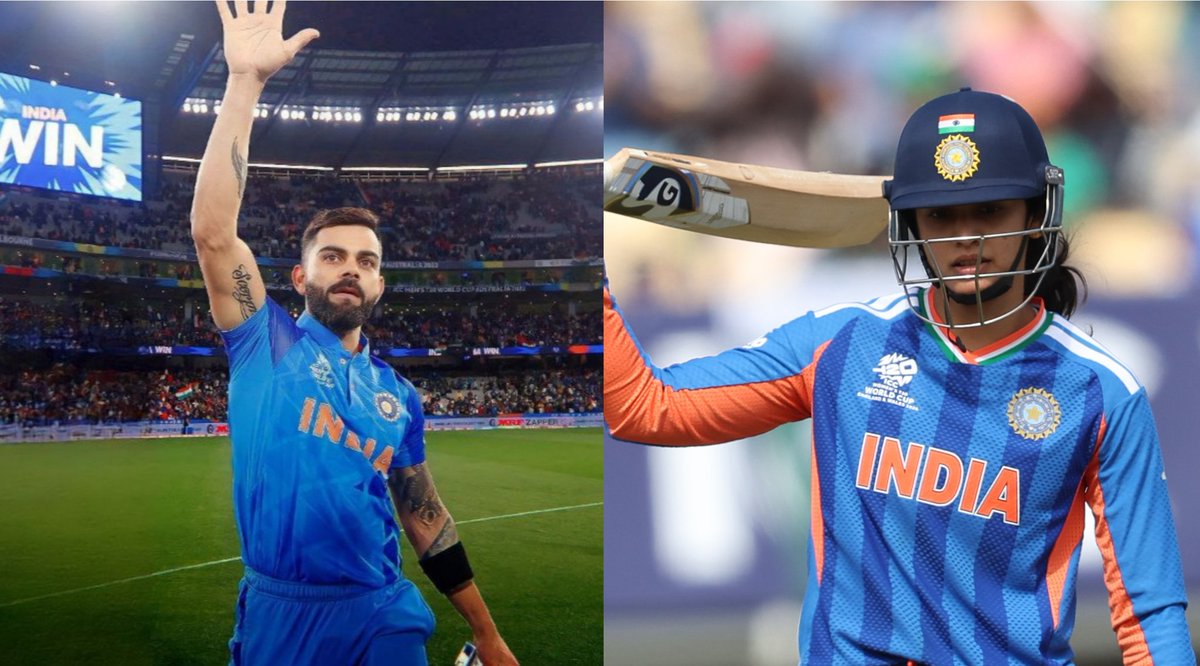 ImTanujSingh's tweet photo. 🚨 HIGHEST SCORE FOR INDIA AGAINST PAKISTAN IN T20 WORLD CUP HISTORY 🚨

In Men's Cricket - Virat Kohli (82*).
In Women's Cricket - Smriti Mandhana (68).

- THE DOMINATION OF NO.18...!!!! 🔥 https://t.co/7WCxsV1sGe