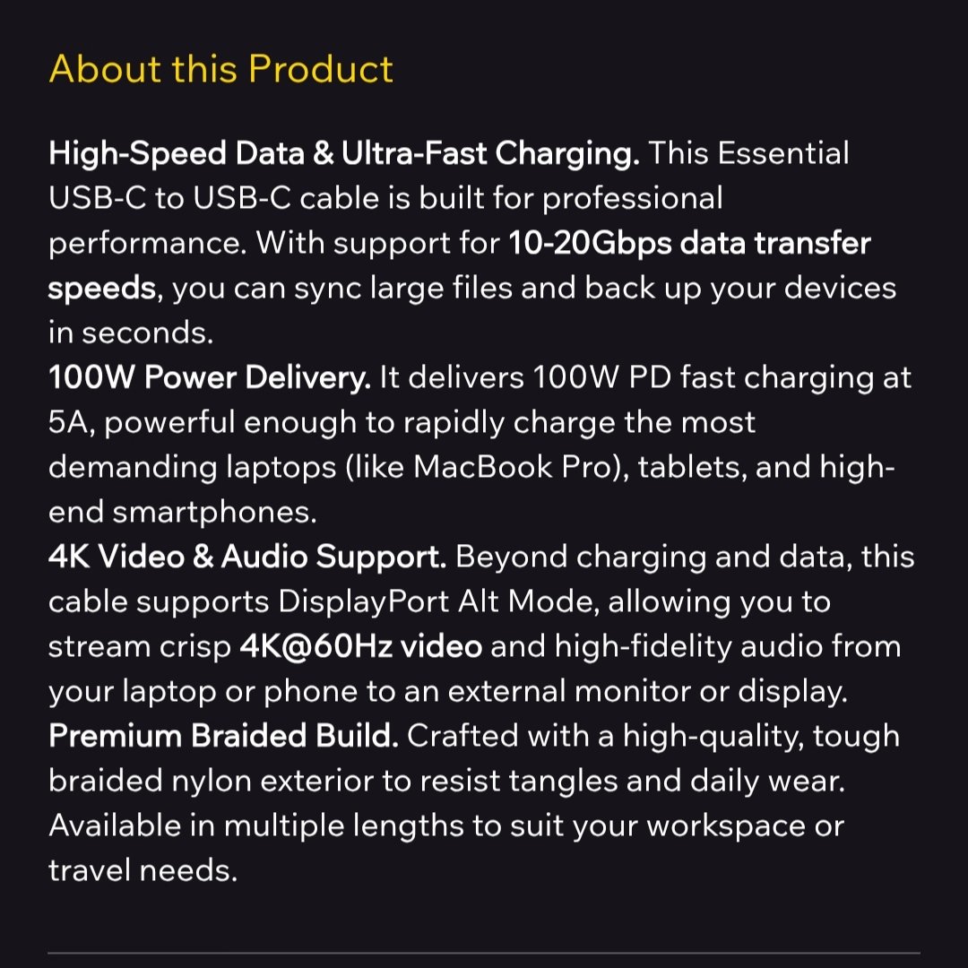 phonehubb's tweet photo. Essential USB-C Charge Cable Braided 10Gbps Super Fast Speed

Compatibilty 
iPhone 17 Series 
iPhone 16 Series 
iPhone 15 Series 
MacBook Air 2018 upwards
iPads with USB-C 
Androids, Pixels &amp; Samsung with USB-C 

Cable also transfers video

Shop Now ⬇️
https://t.co/WokEgwG7bv https://t.co/PsOPaxalCW