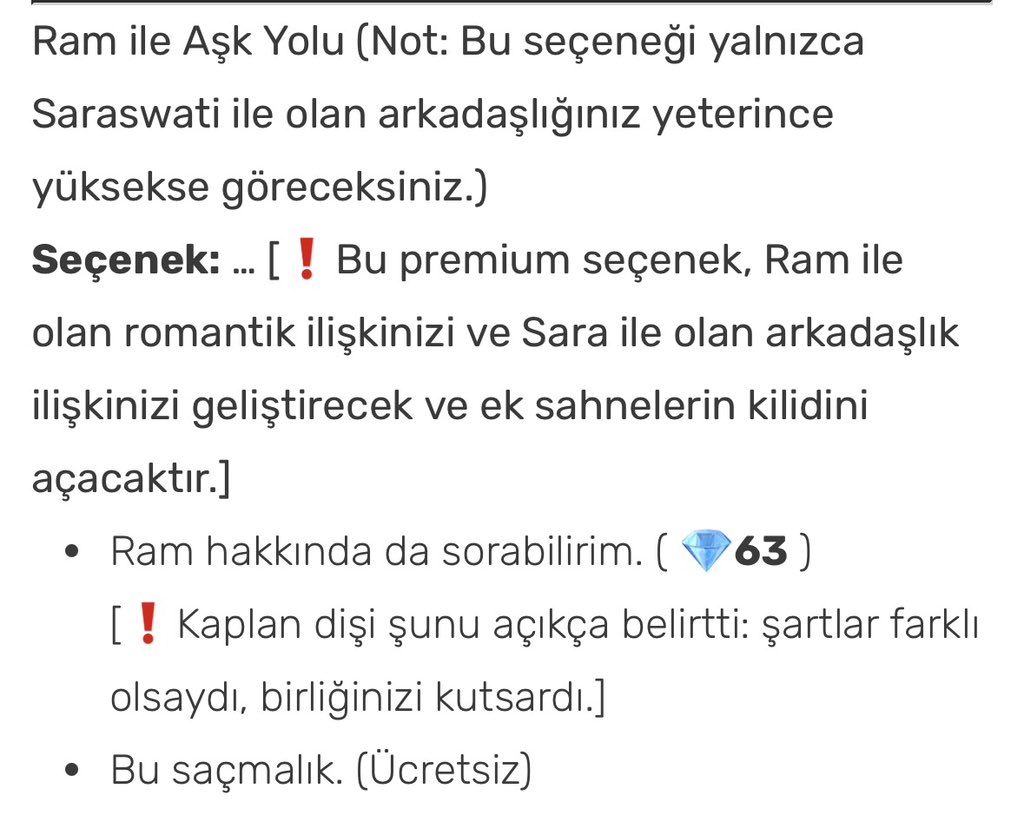 fushiguroaskim's tweet photo. Ram rotasındayım ama ram ın annesiyle konuştuğumuz sahneyi ACAMIYORUM imdat ya😭😭
sara ile olan bütün elmaslı seçimleri aldım, sadece ingilteredeyken sara veya ram olan seçimler vardı onlarda ram'ı tercih ettim doğal olarak. sinirden ağlıycam 2. sezonun basina donmek istemiyorum https://t.co/JfWekjdk5o