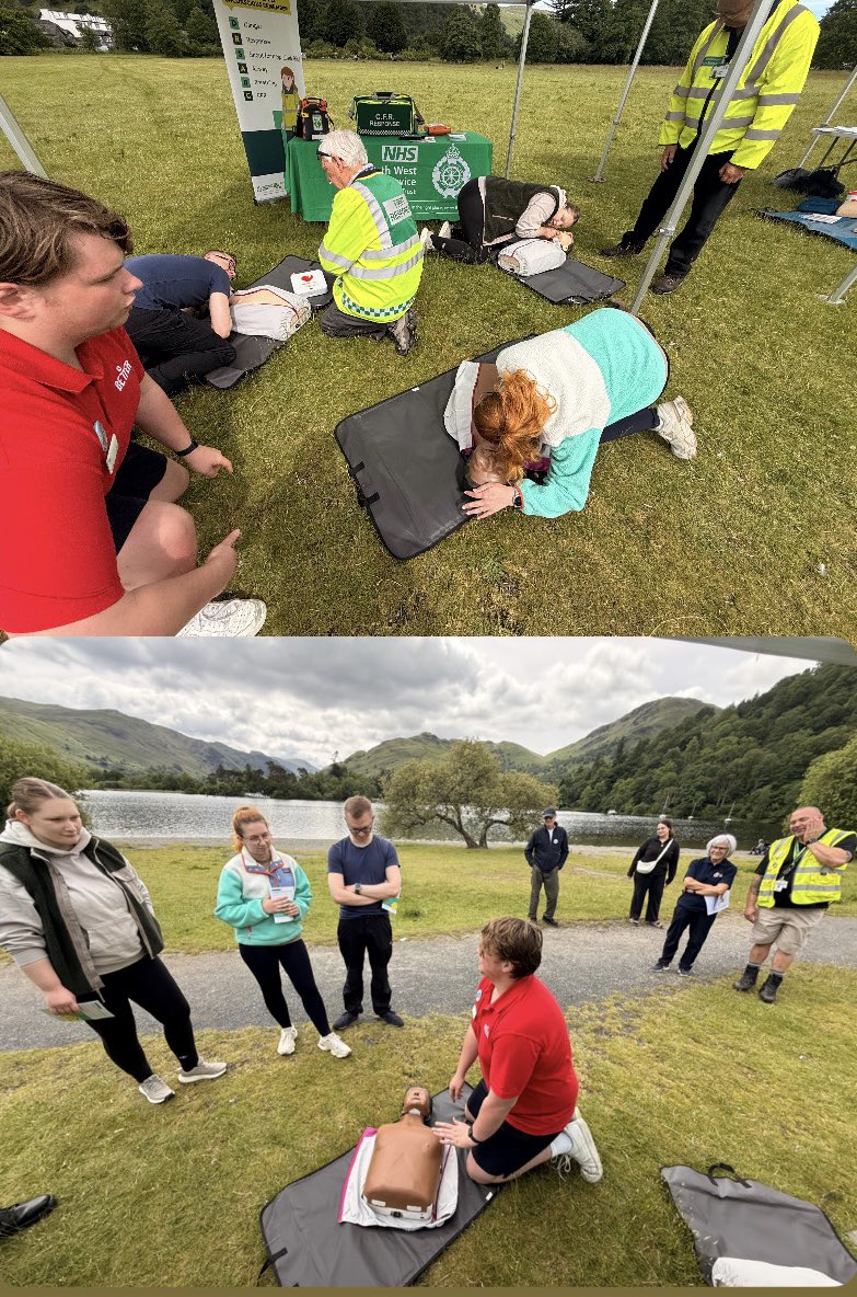 MEGZI83's tweet photo. Proud to support today’s #DrowningPreventionWeek event in Glenridding alongside @CumbriaFire , @GLL_UK lifeguards and @WandFCouncil, raising awareness of water safety and the lifesaving importance of CPR.

With rising water-related incidents and preventable deaths, events like this are vital in helping communities stay safe and know what to do in an emergency.

Huge thanks to CFRs Paul & Norman (Glenridding) and Bryan (Kirkby Stephen) for their support throughout the day.