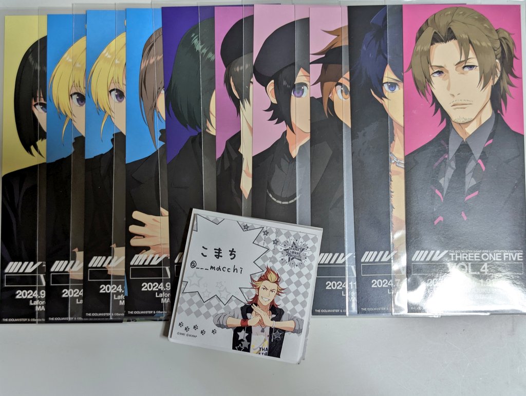 ___macchi's tweet photo. 【交換】SideM FiFS展 EXTRA
チケットサイズ 両面イラストカード 入場特典 購入特典

出）麗、ピエール×2、みのり、九郎、荘一郎、直央、志狼、次郎、タケル

求）玄武 2

6/21FiFS展手渡し(他固定ツイ参照)
または他取引と合わせて郵送
※特典単体での郵送交換一旦❌️ https://t.co/dQxqleazfC