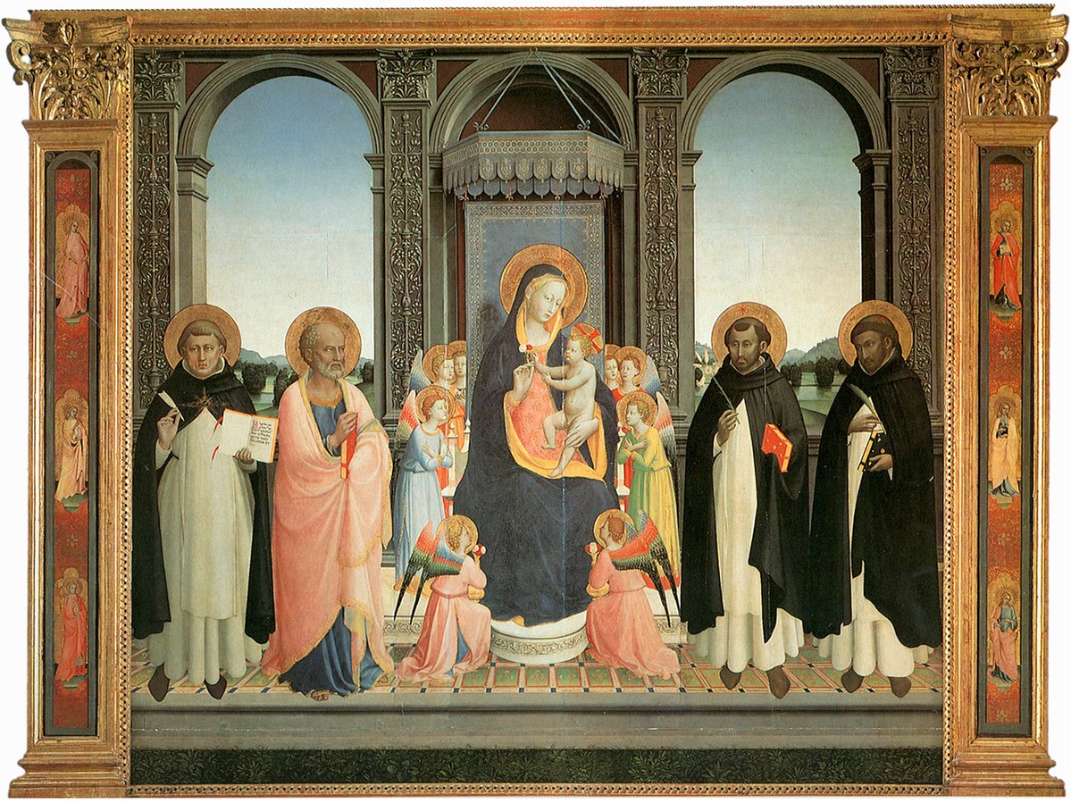 artistangelico's tweet photo. San Domenico Altarpiece #artbots #angelico https://t.co/Gwb30F9yKZ