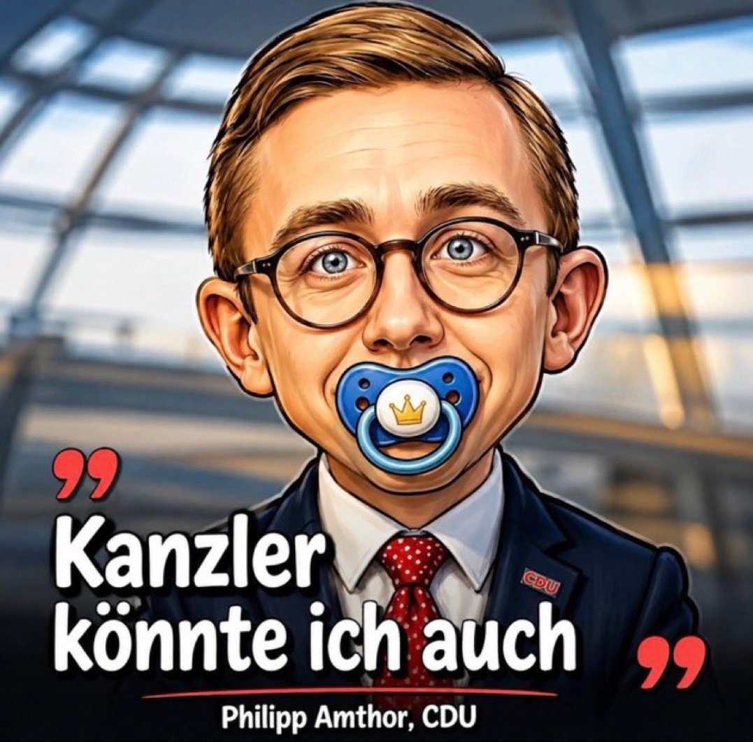 Patriotismus22's tweet photo. Gratulation!!! Philipp #Amthor wurde zum #Klatschhasen des Monats Juni gewählt. 🫵 #Merz https://t.co/2jnW2ivJIh