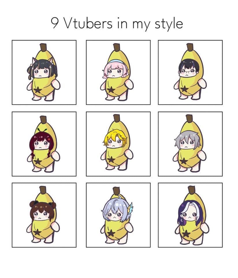 ChocoLatteCh_'s tweet photo. 🍌 Banana batch is ready!
Do you see your OC here? 👀✨
There were so many entries, I'll continue tomorrow! 💛 https://t.co/WFxNWhAgeL