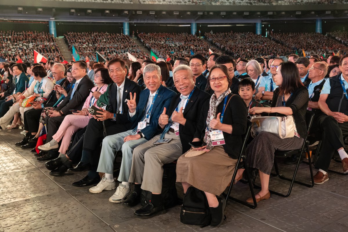 Rotary's tweet photo. What a day in Taipei. More than 37,000 Rotary members from 140+ countries came together for the Opening Session at #Rotary26, unforgettable performances, shared traditions, and the kind of connections that only happen here. https://t.co/YtbNedRduu