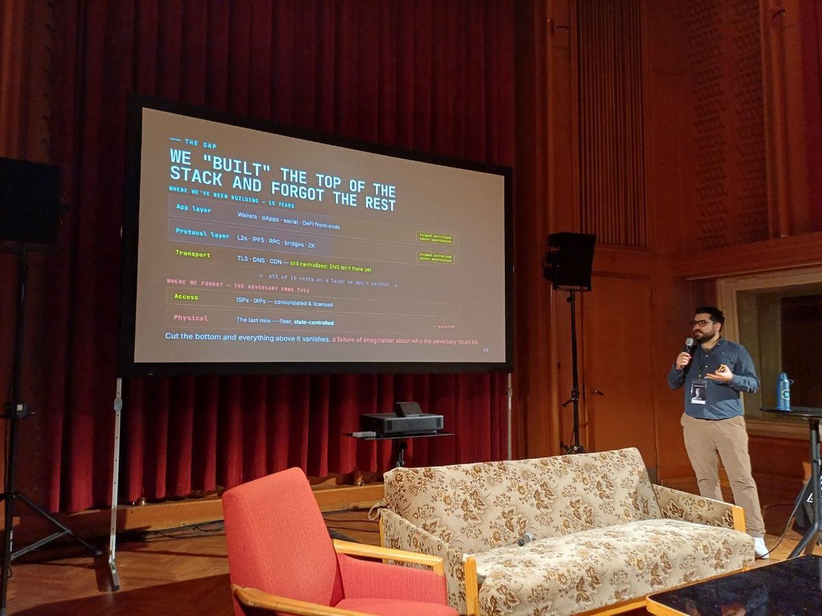 web3privacy's tweet photo. We Promised Decentralization, but Forgot to Build the Infrastructure, - by @sbetamc

NeoCypherpunk Summit | Berlin 2026 https://t.co/i1v8S2O8yT