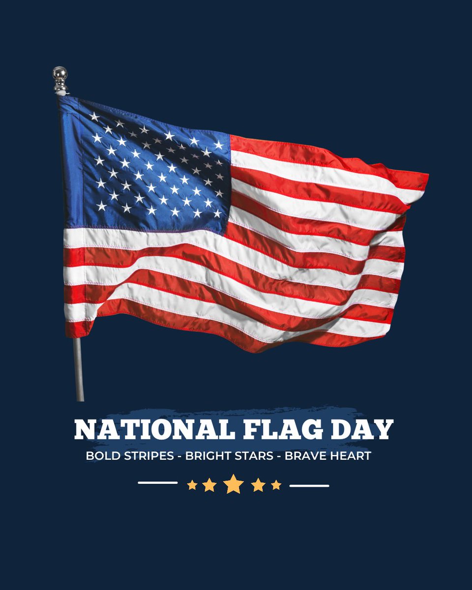 MGiancanelli's tweet photo. 🇺🇸 Happy National Flag Day!

Today, we honor the symbol of our freedom, unity, and resilience — the Stars and Stripes. Let it remind us of the values that bring us together.

#FlagDay #StarsAndStripes https://t.co/syl8taPLwU