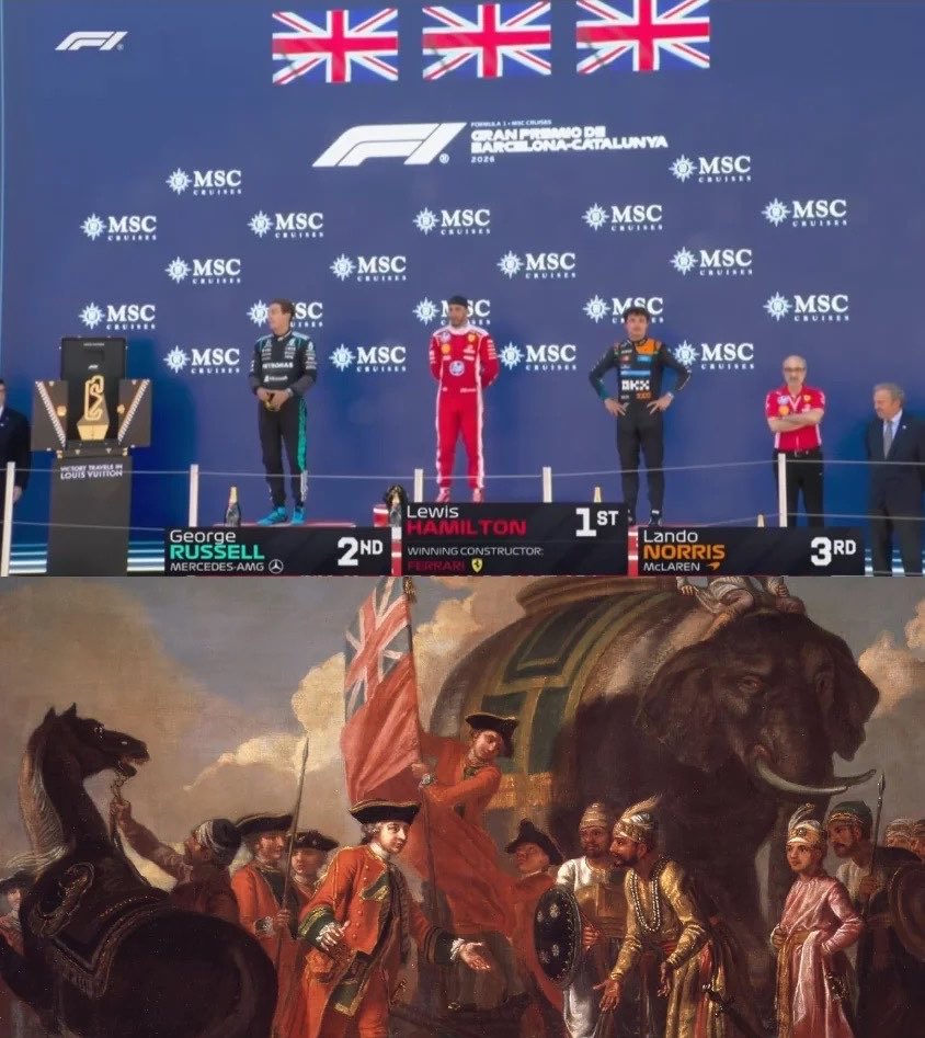 f1trollofficial's tweet photo. Barcelona GP podium https://t.co/QL7kd5zOI7