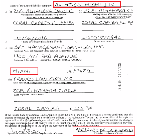 JuanPoe's tweet photo. !Atención! Pruebas muestran a Abelardo de la Espriella como poderoso miembro de las empresas JET SET AIRLINES y AVIATION MIAMI en USA-servicios de avión-junto con Luis Ordosgoitia firmante del Pacto/Ralito con paramilitares y Sofía Powell vinculada a una empresa de armas. Hilo👇 https://t.co/LW7fenjTyv