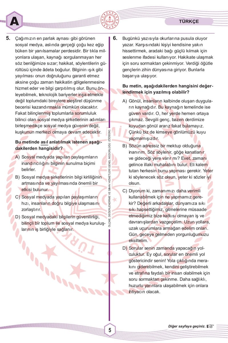 sametxyz's tweet photo. Türkiye'deki insanların (bu işin içinde olan öğretmenler hariç) %99'unun çözemeyeceği soruları 13-14 yaşındaki çocukların çözmesini bekliyor sistem. Soruları görünce ben korkuyorum şahsen. Yazıktır, günahtır.
+++ https://t.co/6nCHprZB3l