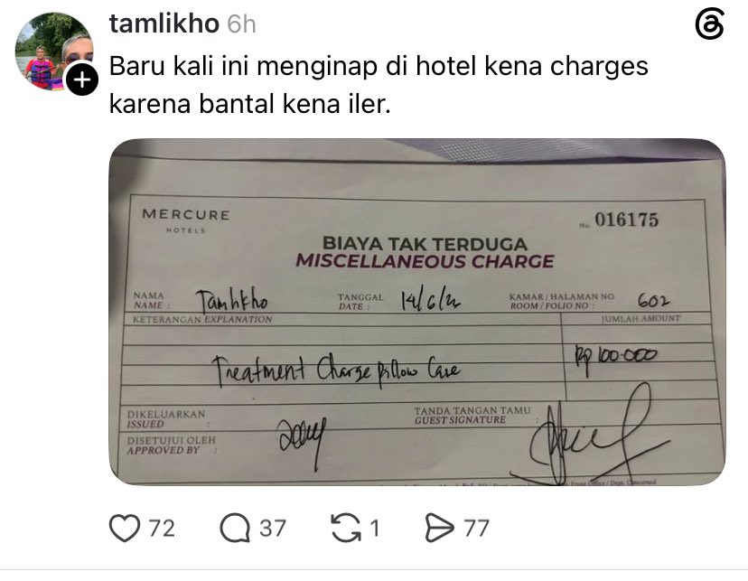 LambeSahamjja's tweet photo. iler kena bantal kena charges? https://t.co/4Rqky7CywY
