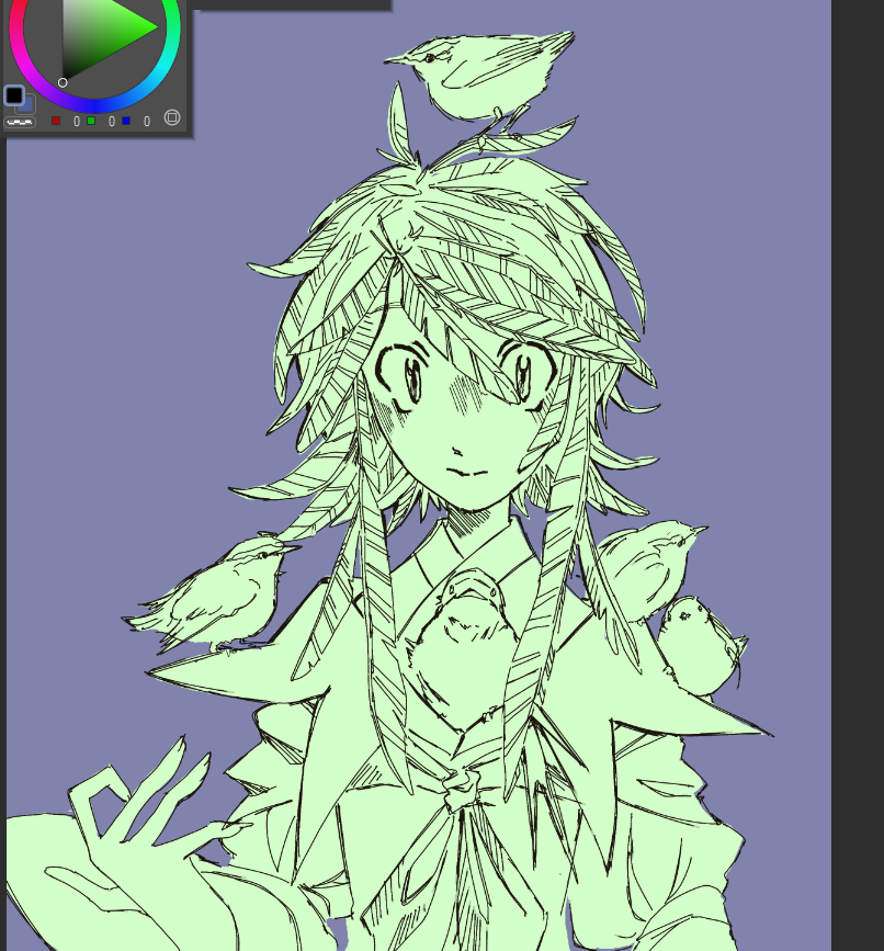BourkeNanashi's tweet photo. ybsm rkgk. busy with college! art is going slowly... https://t.co/WUJt0cF2sc