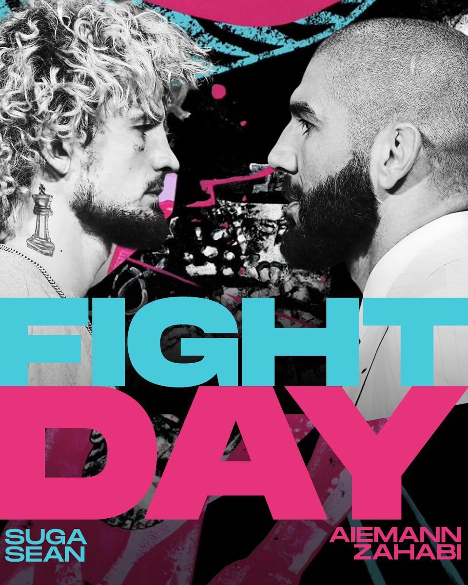 Sanabul's tweet photo. Fight Day is here.
Suga Sean faces Aiemann Zahabi at the White House.
The face-off is done. The stage is set. https://t.co/8ksgtEk38H