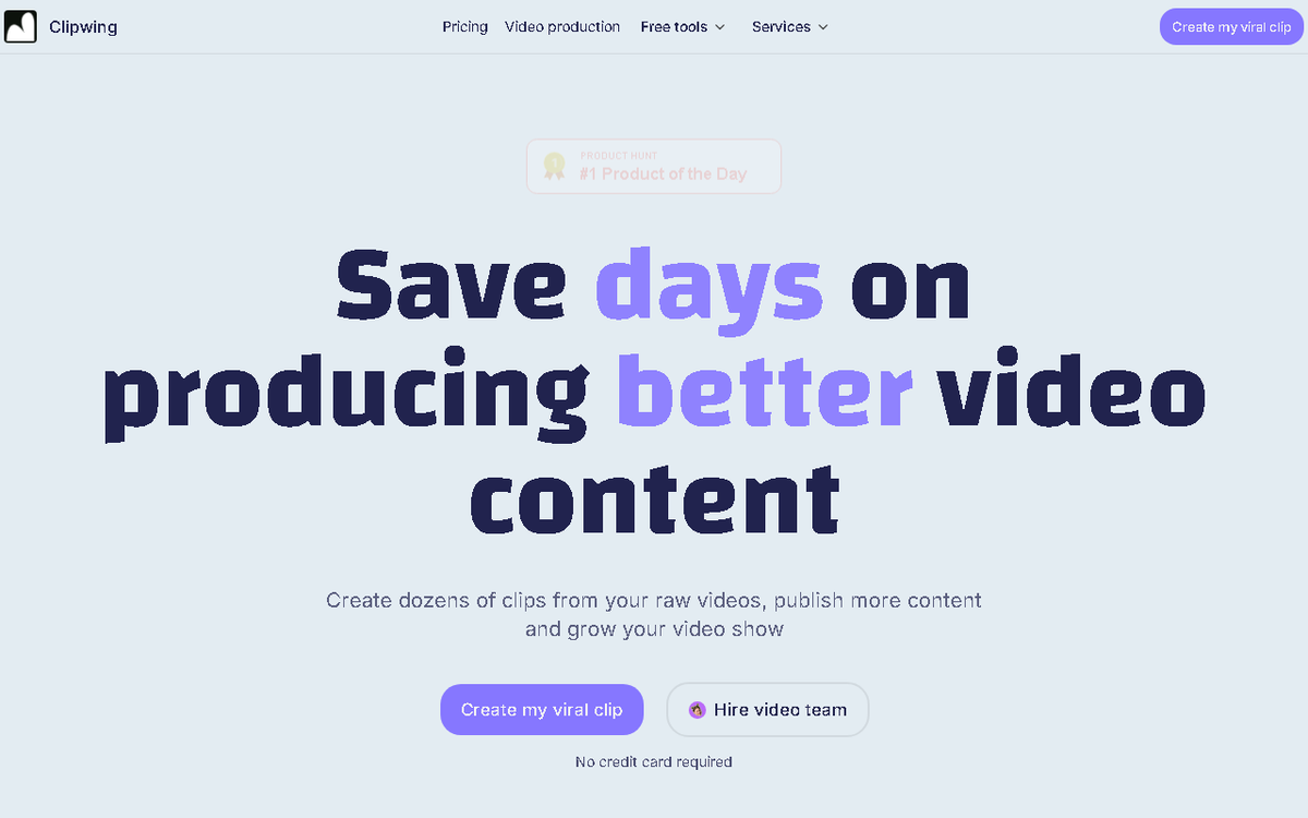 zplatformai's tweet photo. Clipwing affiliate program, pays 20% commission.

https://t.co/u4dAdvbEo7

#Clipwing #AffiliateMarketing #AItools https://t.co/8uFuCISFrC