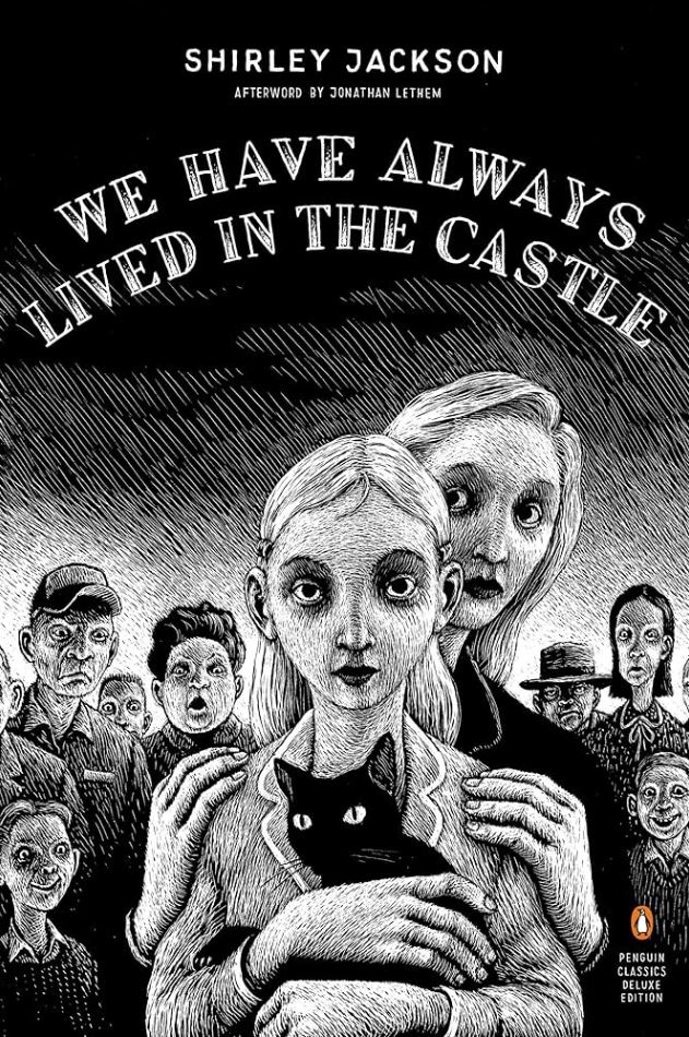 CarlsonABritt's tweet photo. Mary Katherine Blackwood lives with her sister Constance and her Uncle Julian because the rest of the family is dead. Everyone in town hates them for their wealth, property, and the murders. The Blackwoods trust no one and never leave home, except for Merricat, who hates everyone https://t.co/z2KB6O3gnQ