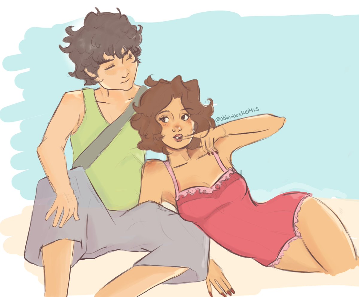 obliviouskeiths's tweet photo. #mileven at the beach! (u know mikes pale ass is getting sunburnt) #strangerthings https://t.co/G0yPEOd4la