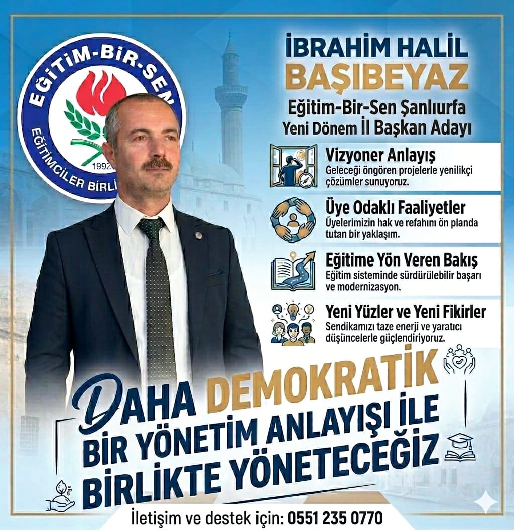ibrahimHalilBsb's tweet photo. 🧿 Merhum başkanımız Mehmet Akif İNAN'ın bize nakşettiği sorumluluk bilinciyle yola çıktık.
💪 Gönül verdiğimiz sendikamızın Şanlıurfa il yönetimine aday olduk... 

@EgitimBirSen 
@_aliyalcin_ 
@talatyavuz29 
@RamazanCakirci 
@sdaolgun https://t.co/hkqWOb1C82