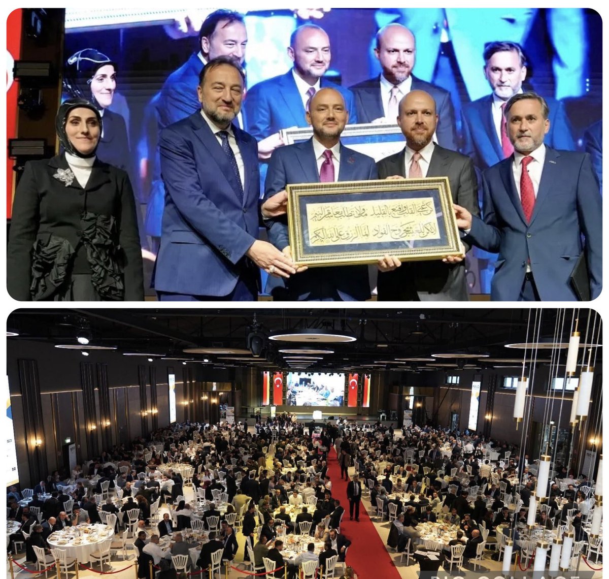 asut_ayse's tweet photo. @MusiadNrw ev sahipliğinde gerçekleştirdiğimiz AB-GİK (Avrupa ve Balkanlar Başkanları Toplantısı) ve Gala Yemeği programımızda,onur konuğumuz Sayın Necmettin Bilal Erdoğan Bey’e @bilalerdogan_TR ve iştirak eden tüm kıymetli misafirlerimize en kalbî şükranlarımızı arz ederiz. https://t.co/EZuND1Qyb6
