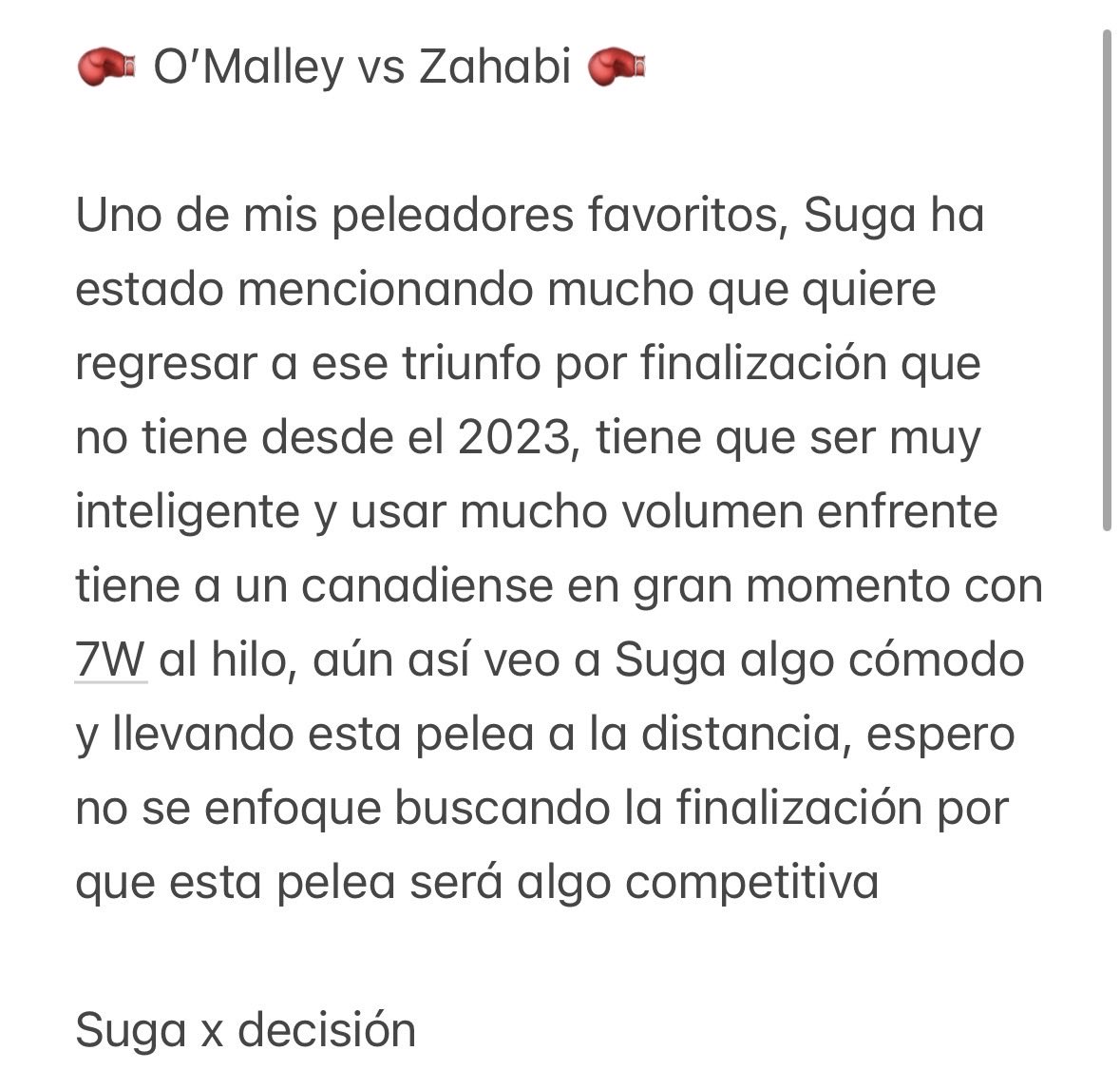 MrTips23's tweet photo. O’Malley vs Zahabi https://t.co/LUeCMtBpGG