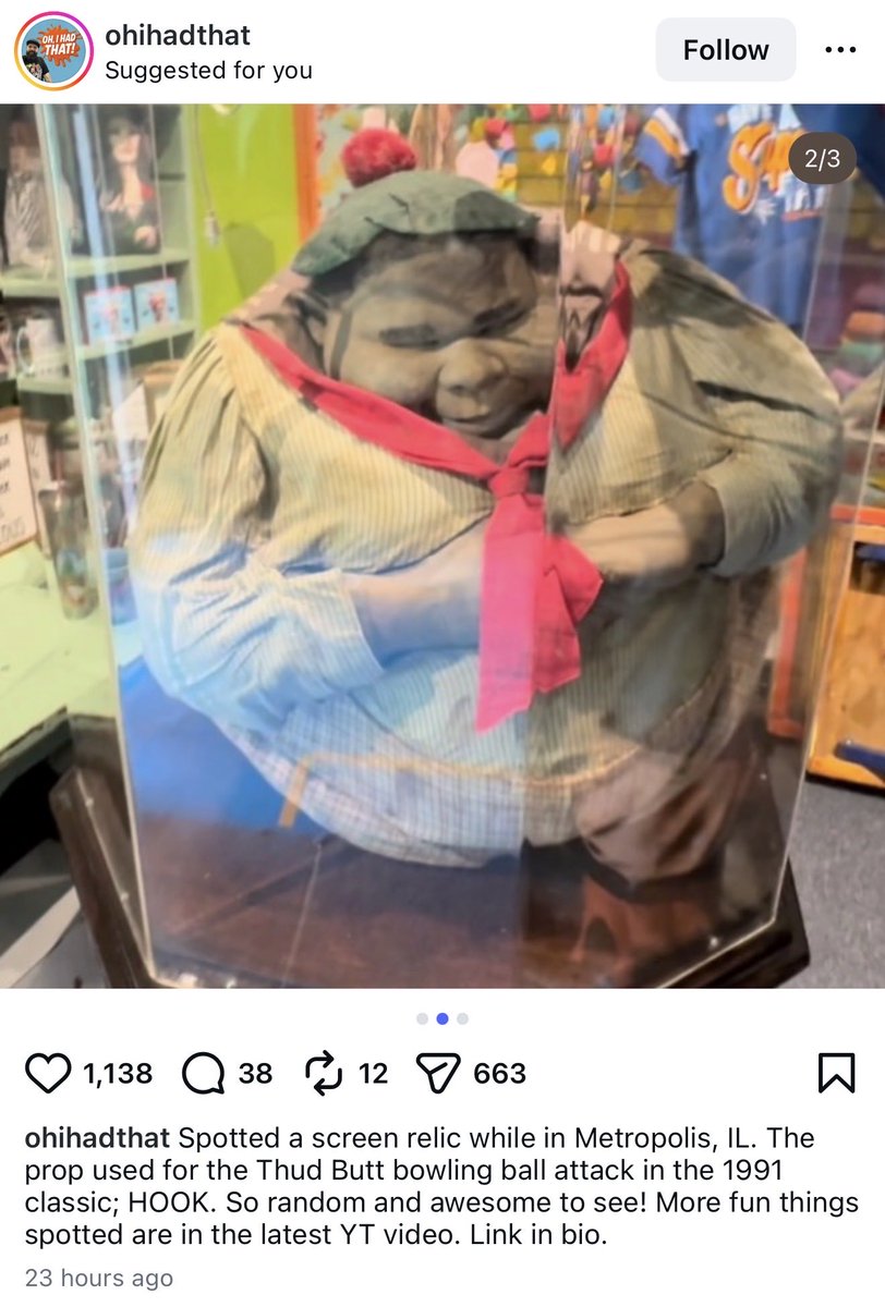 adam_piron's tweet photo. the saga continues. the Thud Butt human ball prop has been spotted recently in Metropolis, Illinois. https://t.co/ggd0tZm3oi
