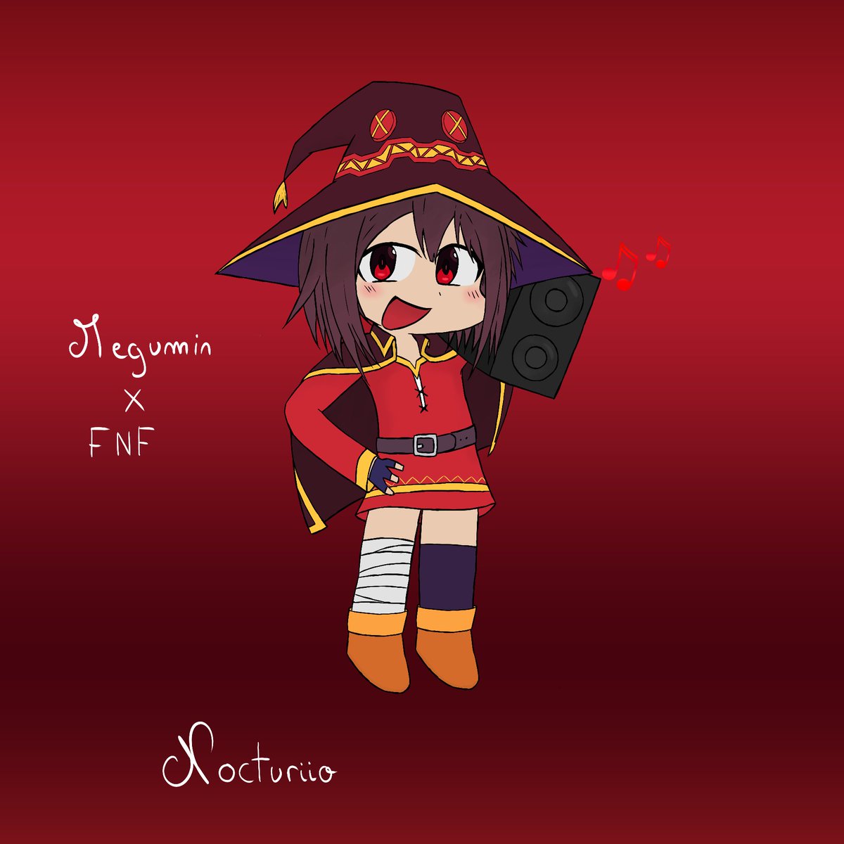 nocturiioDesign's tweet photo. Megumin X FNF
#digitalartㅤㅤㅤㅤ #Konosuba #fanartㅤㅤㅤㅤ https://t.co/XJKMOYBp40