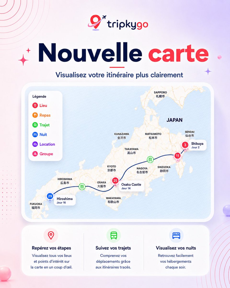 tripkygo's tweet photo. tripkygo v3 est en ligne 🚀

https://t.co/FPjuSFmBuP

#tripkygo #itineraire #voyage #planificateur https://t.co/T547rsiJR9