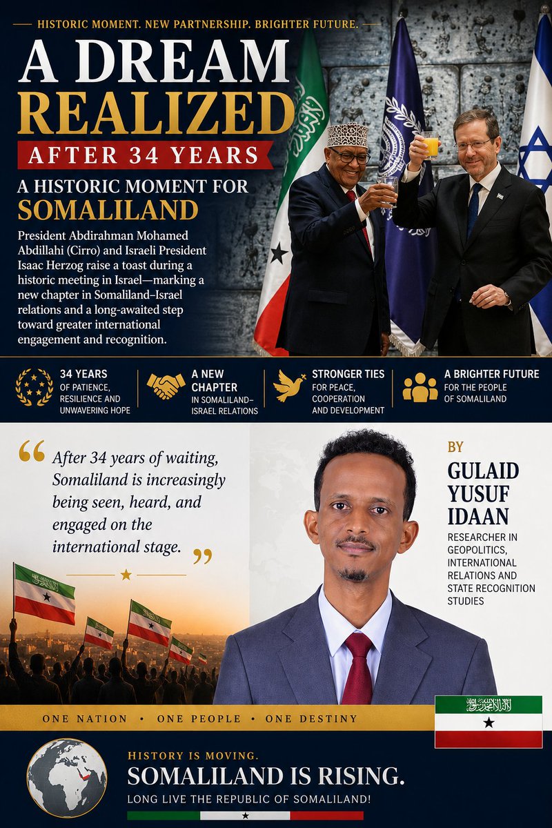 guiled2_gulaid's tweet photo. A Dream Realized After 34 Years: A Historic Moment for Somaliland https://t.co/eNjiPzOFe9 https://t.co/SG2Zb4YSEC