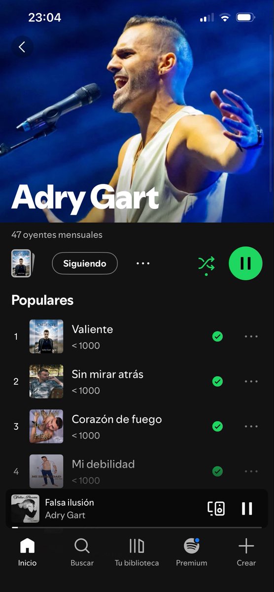 AdryGart's tweet photo. YA DISPONIBLE MI NUEVO SINGLE: "VALIENTE" EN SPOTIFY 🫶

Ve ahora a escucharlo, suscríbete a mi canal y guarda la canción ❤️

https://t.co/b8730zvEBd

#singer #music #new #song #spotify https://t.co/jqNlscfNQW