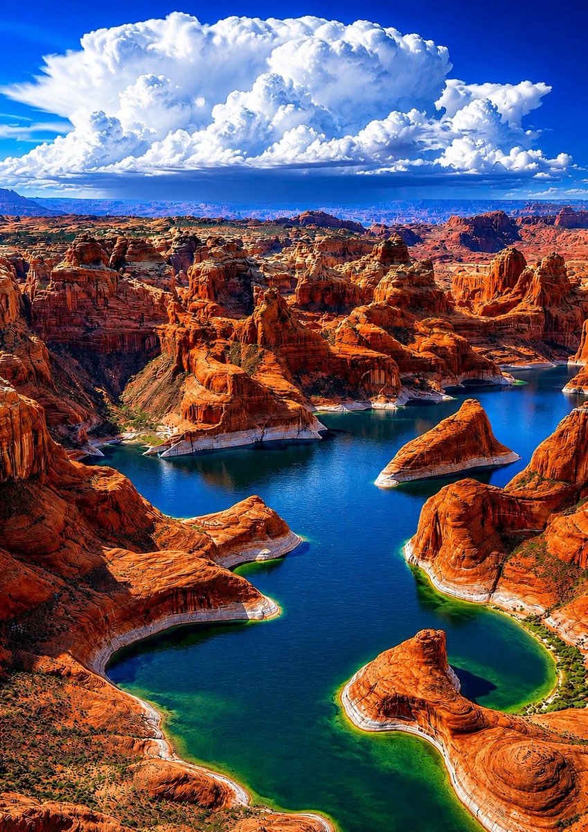 NatureMuse_'s tweet photo. Reflection Canyon in Utah 🇺🇲 https://t.co/nNeoX9wFLc
