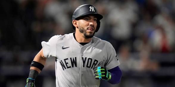 YankeesPod's tweet photo. If Jose Caballero hits a HR today one follower is winning a Yankees shirt. Comment 72 to enter. Let’s go Yankees. https://t.co/cJjshEFnli