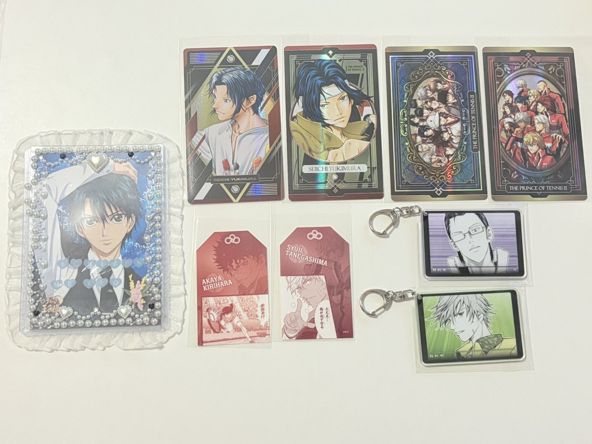 echizen_me_ryo's tweet photo. 【交換 譲渡】テニスの王子様 テニプリ ジャンプショップ ジャンショ ジャンプSQフェア オーロラアルカナ お守り型ステッカー the highlights アクキー アクリルキーホルダー

譲: 幸村 集合(中学生 高校生) 切原 種ヶ島 木手 白石

求: 越前リョーマ or 定価 (＋送料)

＊異種同士の交換も◎

▽ https://t.co/j0V8vBoq5Z