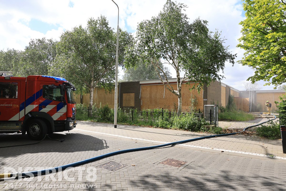 Brand in oude pand montessorischool in Pijnacker