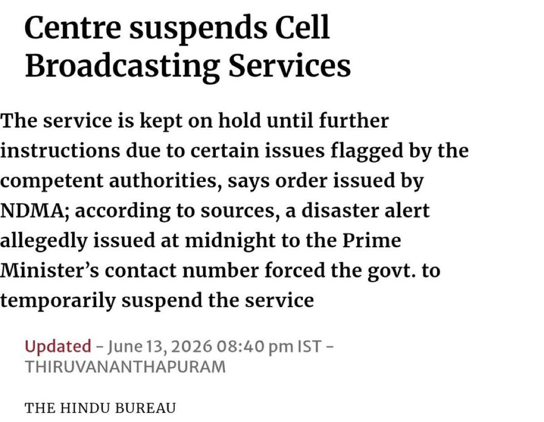 priyankac19's tweet photo. A few days ago when I said there could have been a message before the emergency alerts were set off on the phone by NDMA, I was trolled- OF COURSE! . 
But look what NDMA has just done, suspended it because it went to the PM. Must have alarmed him too, just like it did to us lesser beings. 😱😀