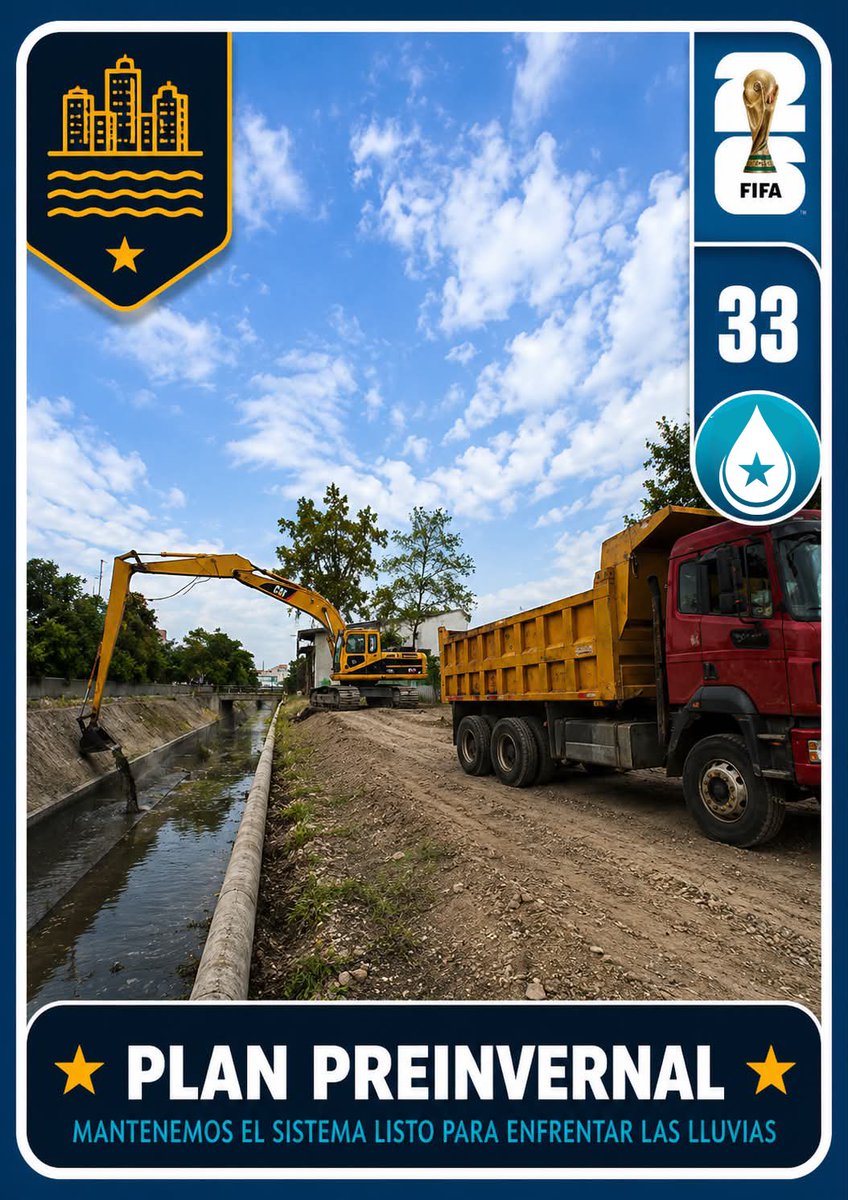EmapagGye's tweet photo. ⚽💧 Guayaquil juega un gran partido ante las lluvias.
🏗️ Plan Choque: obras que fortalecen la infraestructura.
🚜 Plan Preinvernal: limpieza de canales, ductos y sumideros.
🤝 Corresponsabilidad: no arrojar basura ayuda a prevenir inundaciones.
✅ La prevención es tarea de todos https://t.co/ifaUovVHOw