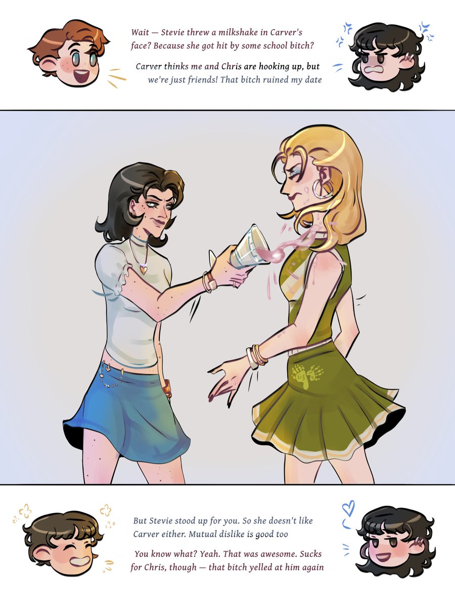 BariArtist's tweet photo. The “Winning the Queen's Heart” project. Step four. Eleven's plan 
Quest: "The Dinner"
 #strangerthings #steddie #lessteddie  #steveharrington #eddiemunson #st https://t.co/IUK0Jtm9Lg