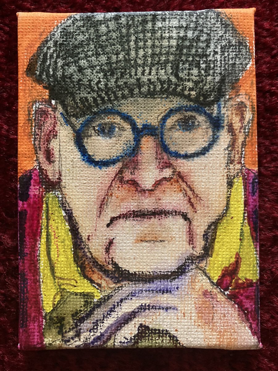 MorleyLass92's tweet photo. A teeny tiny portrait of the great man. https://t.co/SRQuQPKVAN
