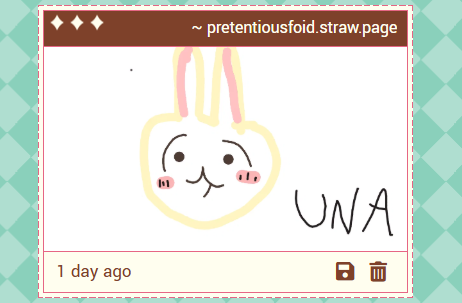 Pretentiousfoid's tweet photo. UNA YAHA, this surprised me because I actually drew usagi in some of my mooties' strawpages before https://t.co/pkcRQyqRgD