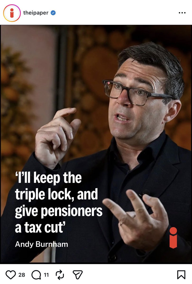 financial_shaw's tweet photo. I don’t know whether to laugh or cry reading this.

Are they actively trying to blow the fucking bond market up? Gilt yields are already at post-2008 highs on the rumour of him alone.

Triple lock and a tax cut for pensioners. Paid for by the young, who are taxed, frozen, and priced out of a home they will now never own.

So we beggar two generations to gild one. We tax the cradle to subsidise the grave. And then we wonder why nobody is having children.

What is wrong with these people? We were promised adults in the room.