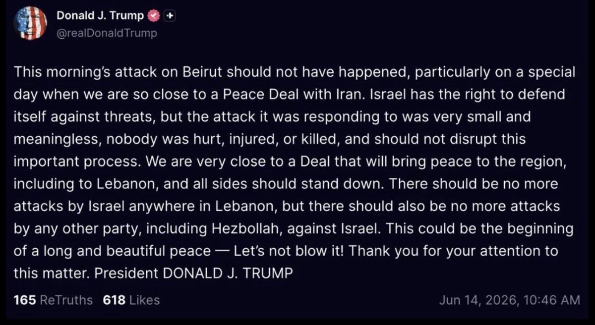 mtaaafm's tweet photo. The market may be focusing on the headlines.

I’m focusing on the message.

Trump is openly talking about peace, restraint, and a deal with Iran.

If diplomacy wins, the biggest trade won’t be oil.

It will be the repricing of risk across the entire market.

Fear leaves.
Liquidity returns.
Assets rerate.

Watch what happens next.