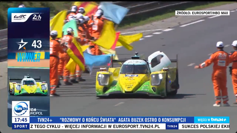 rafal016's tweet photo. Podwójna wygrana Piekarzy odnotowana w serwisie sportowym TVN24. #LeMans24 #wecpl https://t.co/4n2uuXOaSd
