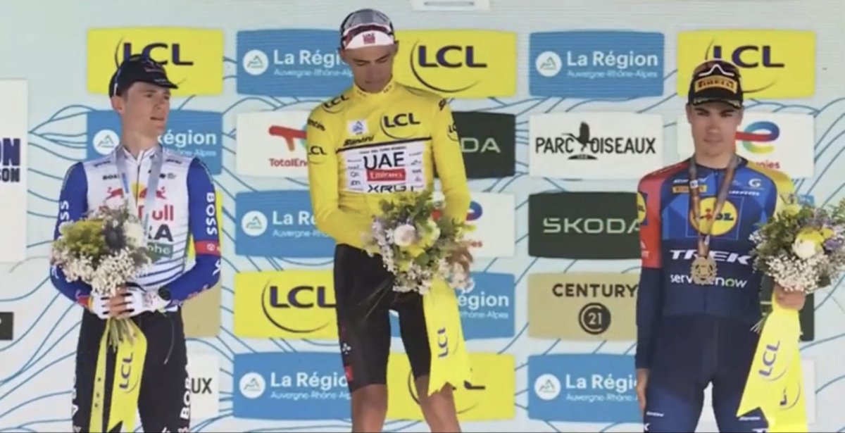 Cycling_Kingdom's tweet photo. ☝️ The Podium!
🇫🇷 Tour Auvergne Rhone Alpes 2026 Stage 8️⃣
🗓️ Sunday, June 14th
🚩 #Beaufort
🏁 #PlateaudeSolaison #Brison
📏 120, 1 km
⛰️ 3.860m elevation gain
#TourAuvergneRhoneAlpes #Auvergne #Rhone #Alpes #DauphinéLibéré #Dauphine #CriteriumduDauphine #France https://t.co/fIiLQdhmP0